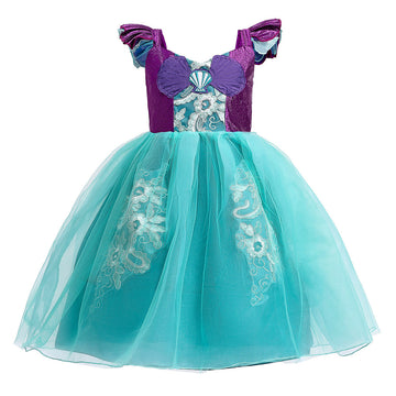 Anime Little Mermaid Niños Cosplay Navidad Disfraz Traje Vestido